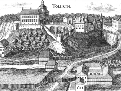 Tolleth (Blatt 184), Stich von Mathias Vischer, 1674