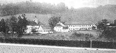 Ort Schönau bei Wallern, vor 1900 (Postkarte)